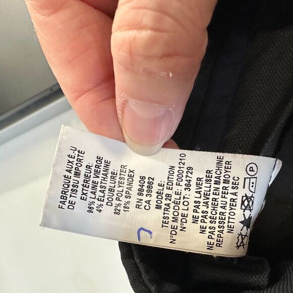 Theory Black The Testra 2B Straight Leg Wool Stretch Classic Crop Trousers 8 - Picture 11 of 15